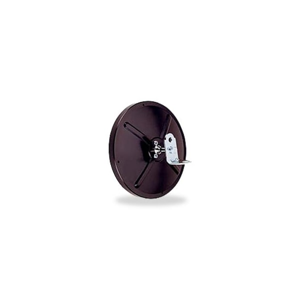 7-1/2 Center Mount Convex Blk Steel
